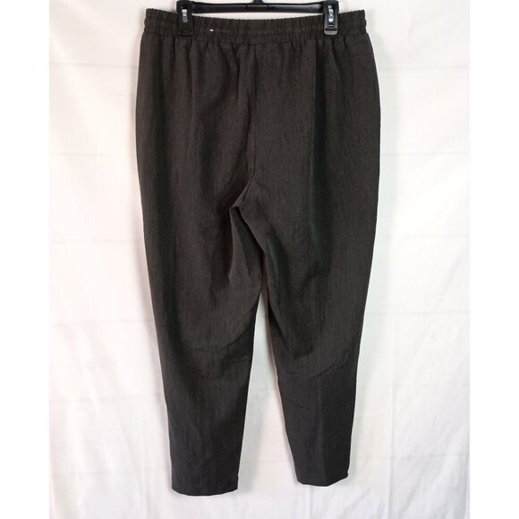 Nine West Relaxed Pintuck Joggers Gray Drawstring Waist NWOT Pants Size L - Picture 5 of 7
